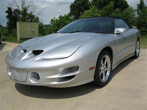 2000 pontiac firebird firehawk convertible silver low mileage limited release