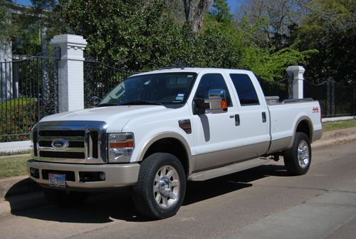 2008 ford f-350 king ranch super duty 4x4 crew cab pickup 4-door diesel