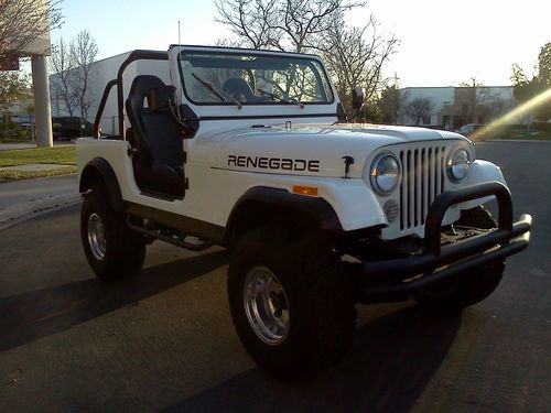 Jeep cj7  white v8  restored wrangler