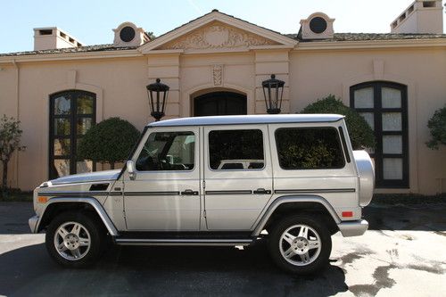 Beautiful 2002 mercedes benz g500 silver/black 110k mi calif car no reserve