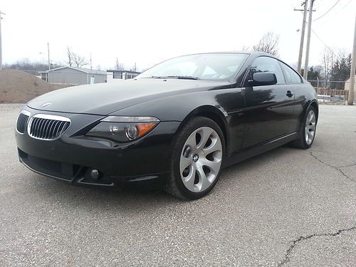 2005 bmw 645ci coupe navigation xenon lights sunroof great options black/black