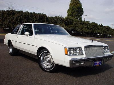 1981 buick regal 2dr coupe white w/ blue cloth ps a/c pdb