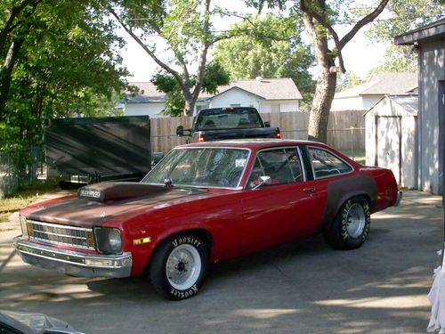 1977 nova drag racing rolling chassis