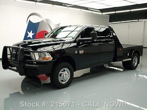 2012 dodge ram 3500 4x4 diesel drw flatbed brush guard! texas direct auto