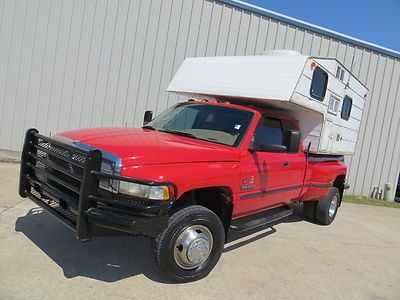 99 ram 3500 slt/l cummins 5spd 4x4 motor-home camper afe banks edge strong nice!