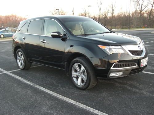 2012 acura mdx 7500 miles awd 7 passanger suv wrnty blk/tan bckupcam bluetooth @