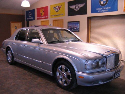 2004 bentley arnage 34k r label navigation heated leather clean carfax gorgeous!