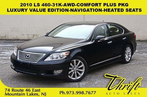 10 ls 460-31k-awd-comfort plus pkg-luxury value edition-navigation-heated seats