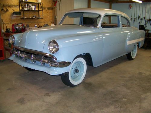 1954 chevrolet be lair  classic 2 dr frame off restoration
