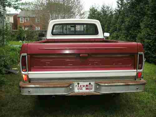 1969 Ford F-250, strong motor 360CID V-8, old farm truck ready for new home, image 9