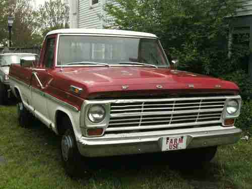 1969 Ford F-250, strong motor 360CID V-8, old farm truck ready for new home, image 11