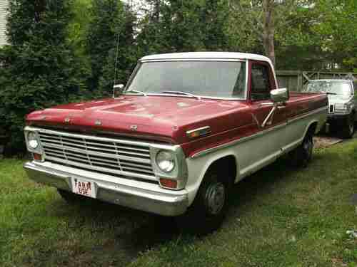 1969 Ford F-250, strong motor 360CID V-8, old farm truck ready for new home, image 12