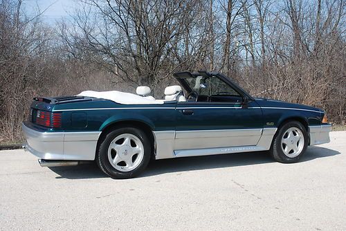 1991 ford mustang gt 5 speed convertible emerald green