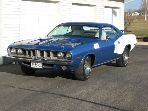 71 cuda 340  4spd  numbers match, buildsheet, restored