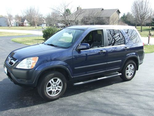 Blue 2003 honda cr-v ex sport utility awd