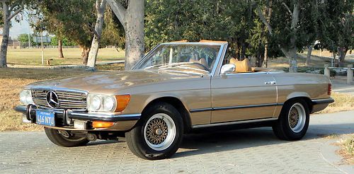 California original,'73 mercedes benz 450 sl,100% rust free,low miles,bbs wheles