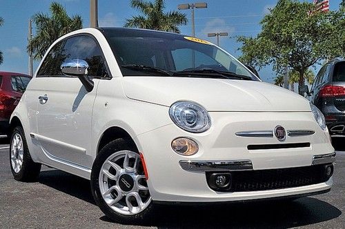 12 fiat 500 lounge, automatic, mint! free shipping! we finance!