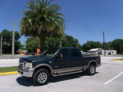 Ford f250 crew cab 4x4 fx4 king ranch goose neck powerstroke turbo diesel nice