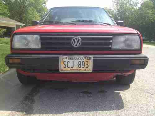1990 Volkswagen VW Jetta Diesel 1.6 5 speed NON TURBO Red Runs Great Midwest, US $3,500.00, image 14