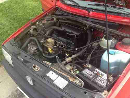 1990 Volkswagen VW Jetta Diesel 1.6 5 speed NON TURBO Red Runs Great Midwest, US $3,500.00, image 19