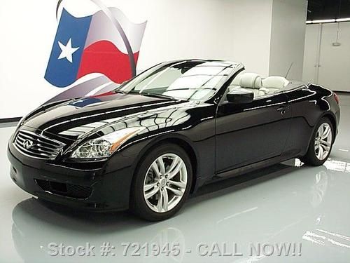 2009 infiniti g37 convertible auto nav rear cam 40k mi texas direct auto