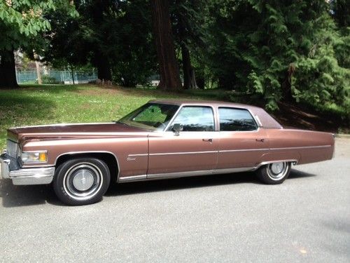 1975 cadillac fleetwood 60 special brougham sedan copper brown like new