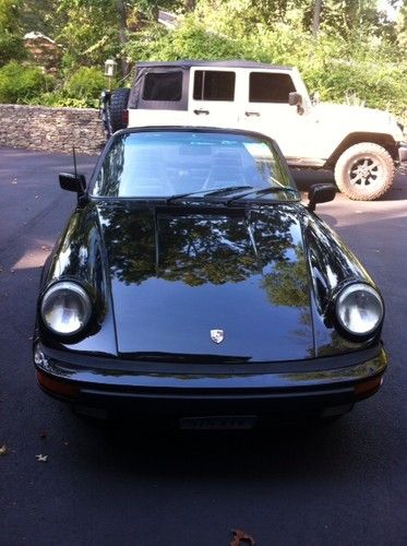 Triple black1984 porsche 911 carrera cabriolet convertible  great condition