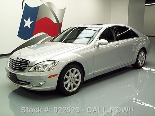 2007 mercedes-benz s550 sunroof nav climate leather 65k texas direct auto