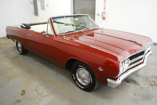 1965 chevrolet chevelle ss convertible 327 300hp 2 spd pwrglide pwrbrk pwrtop ps