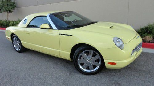 2002 ford thunderbird  rare yellow   convertible 2-door 3.9l