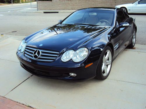 Mercedes benz sl500 super low miles @41k blue on tan extra clean garaged car