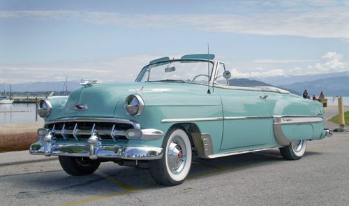 Rare 1954 chevrolet bel air convertible with continental kit