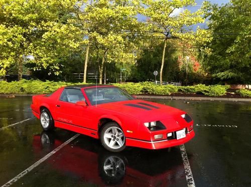 1988 chevrolet camaro iroc-z t-top 5.7l