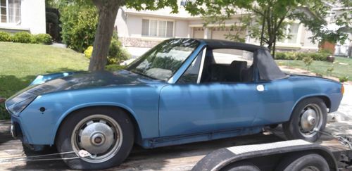 1974 porsche 914 targa top  roller  barn find