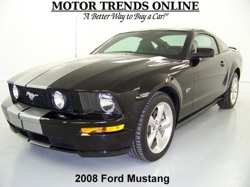 Gt deluxe polished wheels stripes shaker 500 leather seats 2008 ford mustang 16k