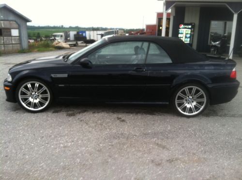 2003 bmw m3 convertible- no reserve!!! 6 speed manual, low miles, convertible m3