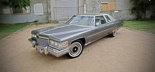 1976 cadillac coupe deville -- 13k original miles (original window sticker)