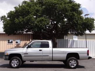 2001 silver laramie slt 5.9l i6 4x4 leather long bed 6-speed manual cummins