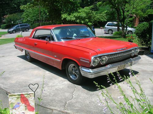 1963 impala ss 4speed bucket seats, console, 454 engine