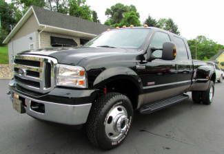 06 f-350 lariat crew cab 4x4 off road  dually diesel auto tow pkg low miles
