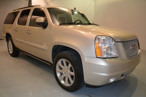 Gmc yukon xl denali suv dvd navigation sunroof heated power leather keyless