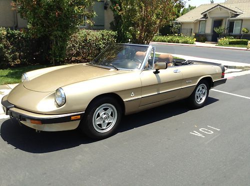 1986 alfa romeo spider veloce low miles 47,000 original miles no reserve