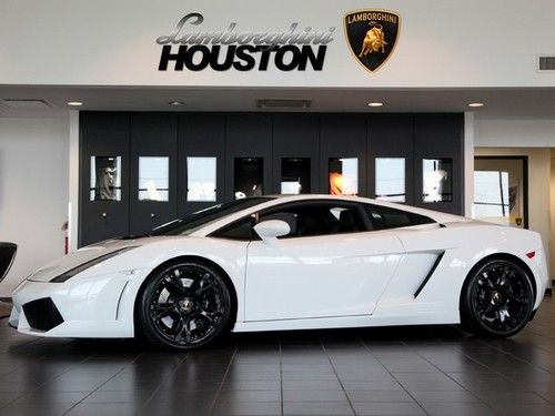 2007 lamborghini gallardo 6-speed white lp560 bumper carbon fiber leather pkg