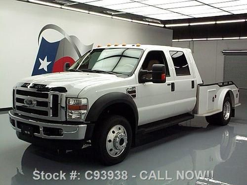 2008 ford f450 crew 4x4 diesel dually herrin hauler 25k texas direct auto