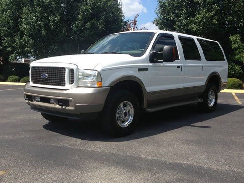 2003 ford excursion eddie bauer  7.3l turbo diesel 4wd carfax 1-owner!