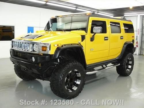 2005 hummer h2 lux 4x4 lift sunroof nav rear cam 55k mi texas direct auto