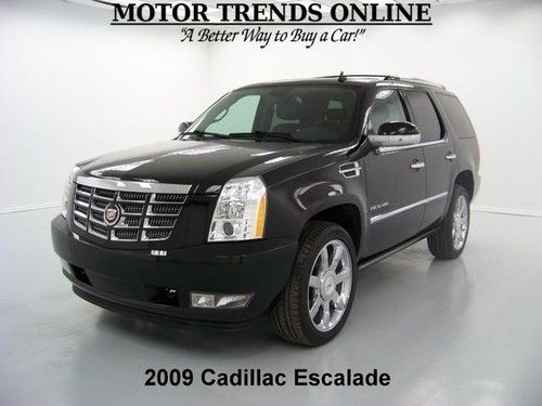 Navigation rearcam dvd roof chrome 22s htd ac seats 2009 cadillac escalade 44k