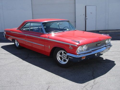 Rare 1963 1/2 fastback galaxie 500xl 427 r model dual quad original rangoon red