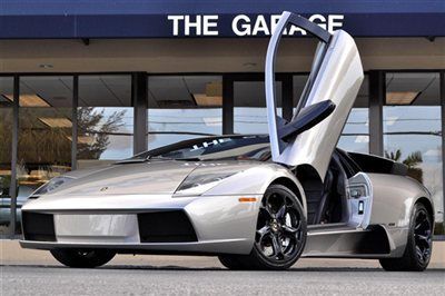 2006 lamborghini murcielago 575hp 6.2l v12 6-spd trans,grigio avon/nero only 7k!