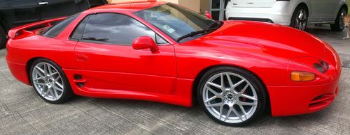 1996 3000gt automatic, red/tan, coilovers, 20 brand new rims and tires
